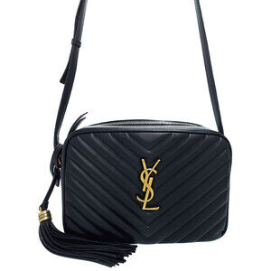 Saint Laurent Quilted Matelasse Paris Lou Camera Chain Shoulder Bag